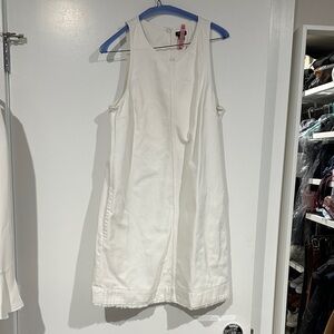 Sleeveless White Dress